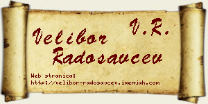 Velibor Radosavčev vizit kartica